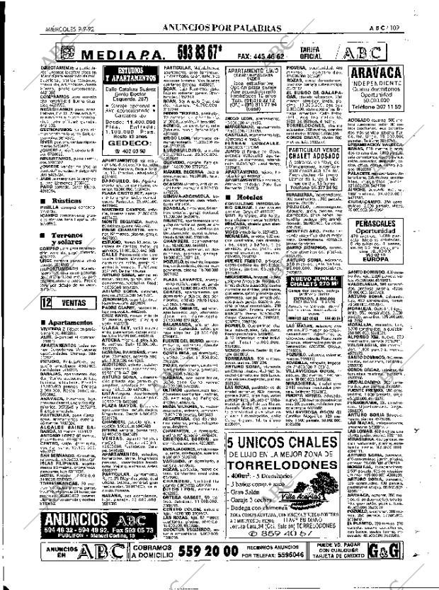 ABC MADRID 09-09-1992 página 109