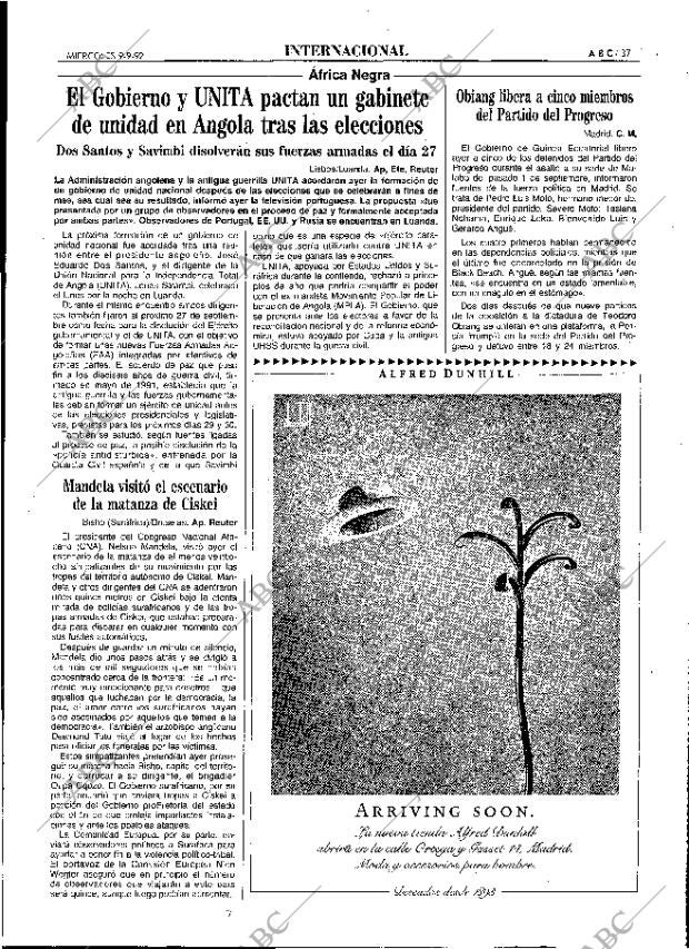 ABC MADRID 09-09-1992 página 37