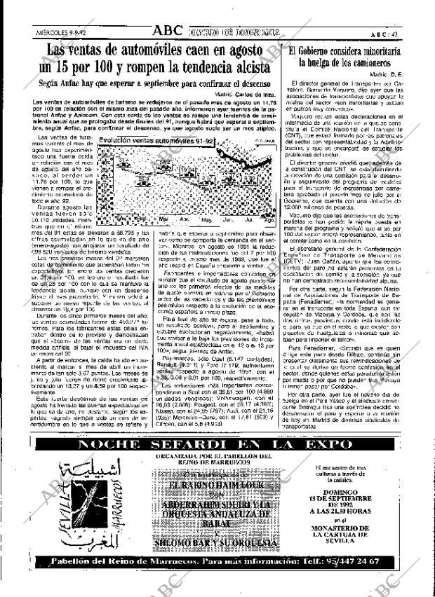 ABC MADRID 09-09-1992 página 43