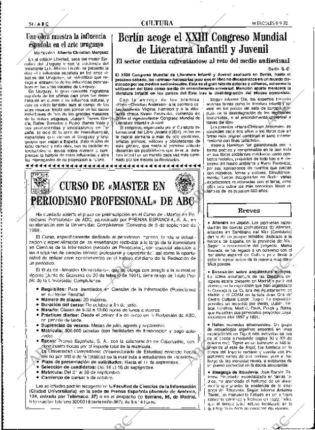 ABC MADRID 09-09-1992 página 54