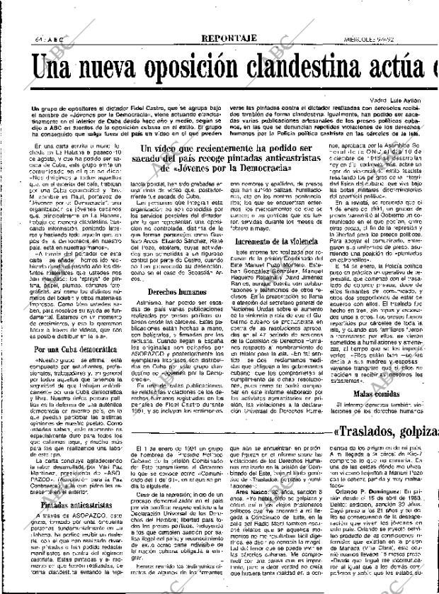 ABC MADRID 09-09-1992 página 64