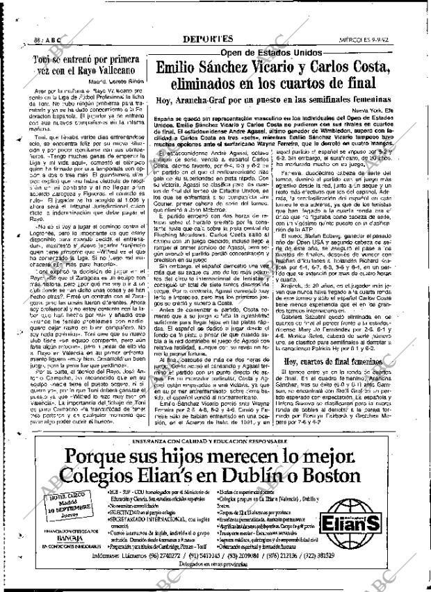 ABC MADRID 09-09-1992 página 88