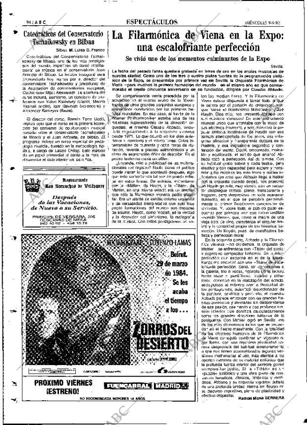 ABC MADRID 09-09-1992 página 94