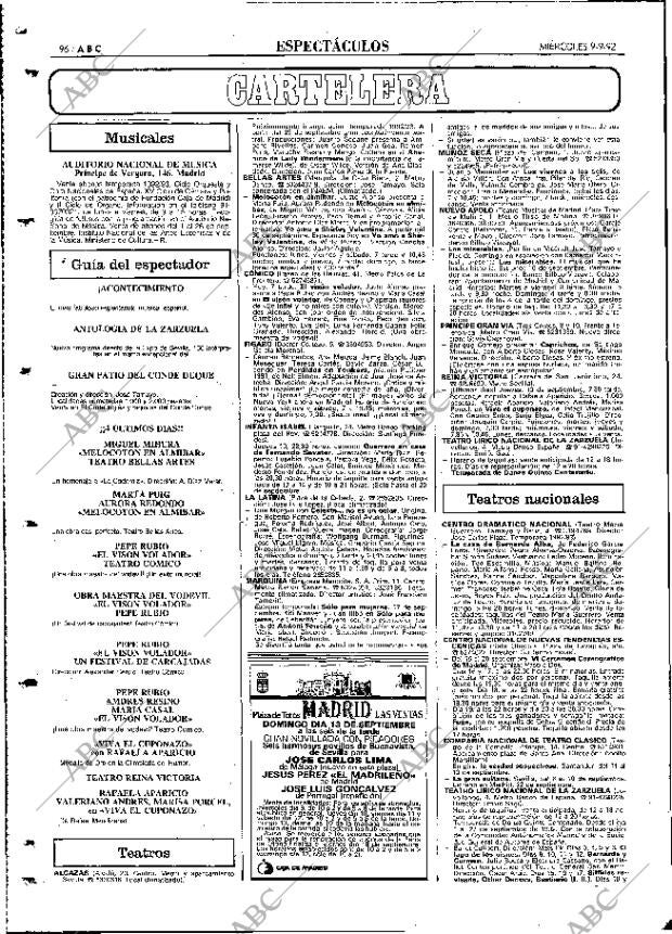 ABC MADRID 09-09-1992 página 96