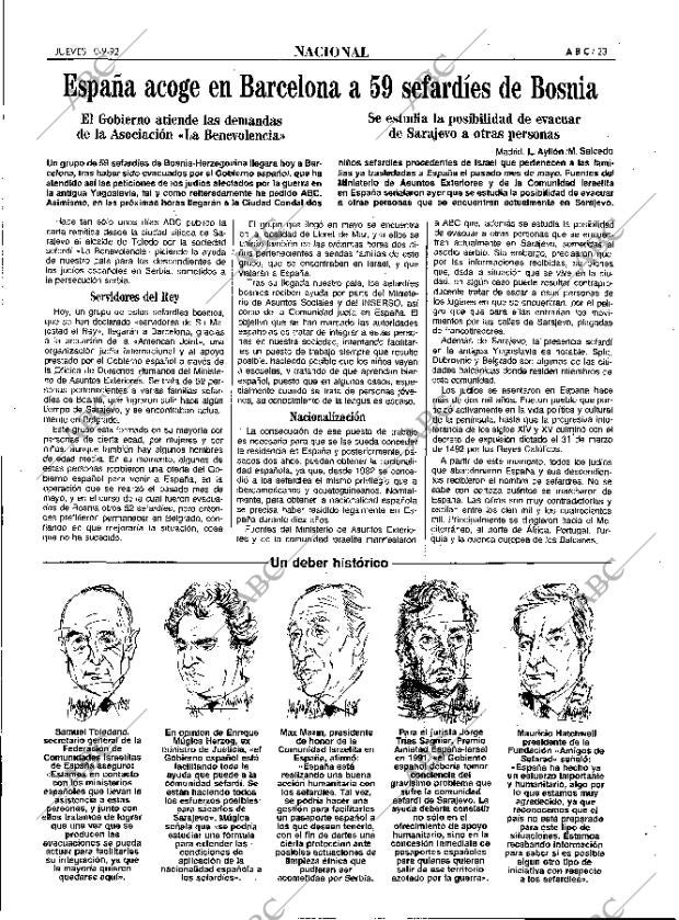 ABC MADRID 10-09-1992 página 23