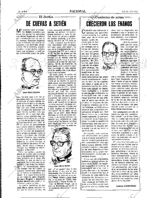ABC MADRID 10-09-1992 página 26
