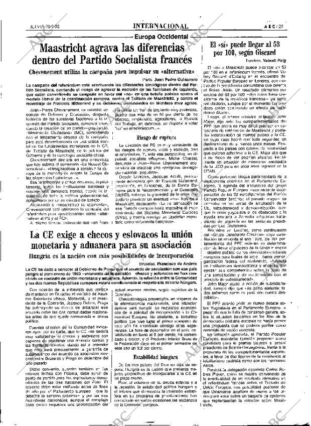 ABC MADRID 10-09-1992 página 29