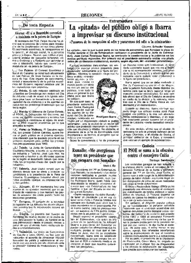 ABC MADRID 10-09-1992 página 64