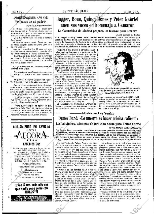 ABC MADRID 10-09-1992 página 86