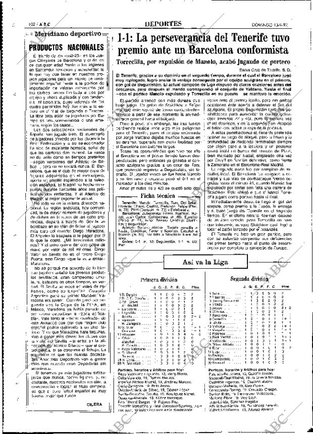 ABC MADRID 13-09-1992 página 102