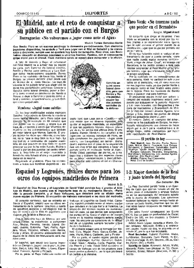 ABC MADRID 13-09-1992 página 103