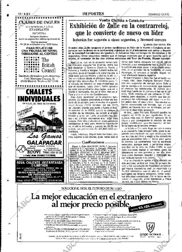 ABC MADRID 13-09-1992 página 106