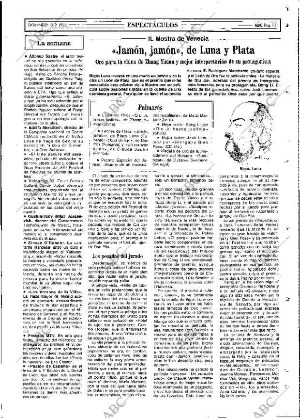 ABC MADRID 13-09-1992 página 111