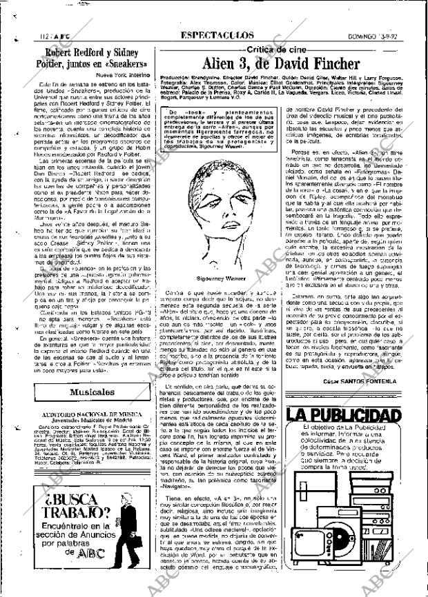 ABC MADRID 13-09-1992 página 112