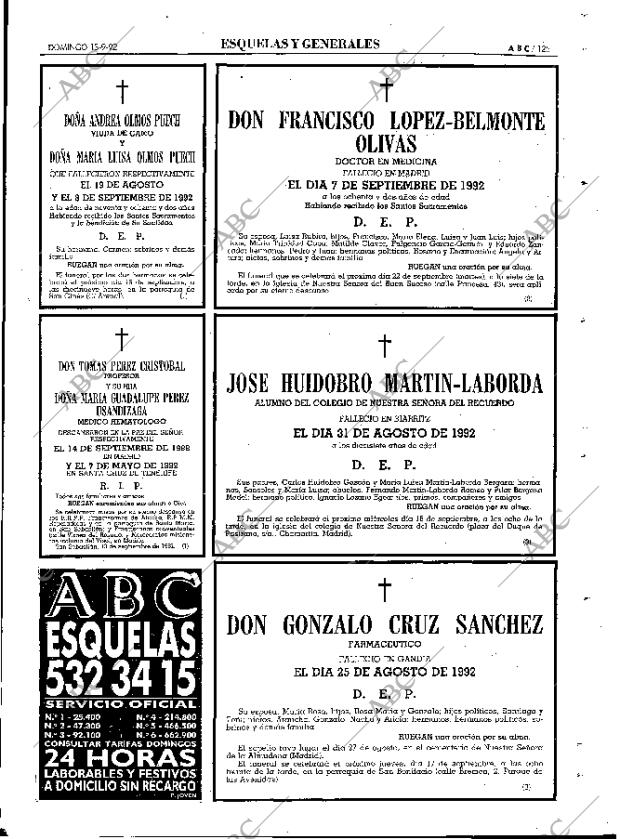 ABC MADRID 13-09-1992 página 125