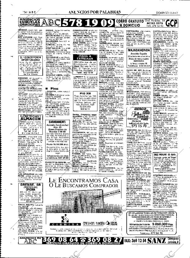 ABC MADRID 13-09-1992 página 134