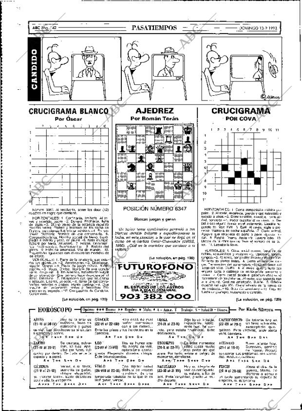 ABC MADRID 13-09-1992 página 142