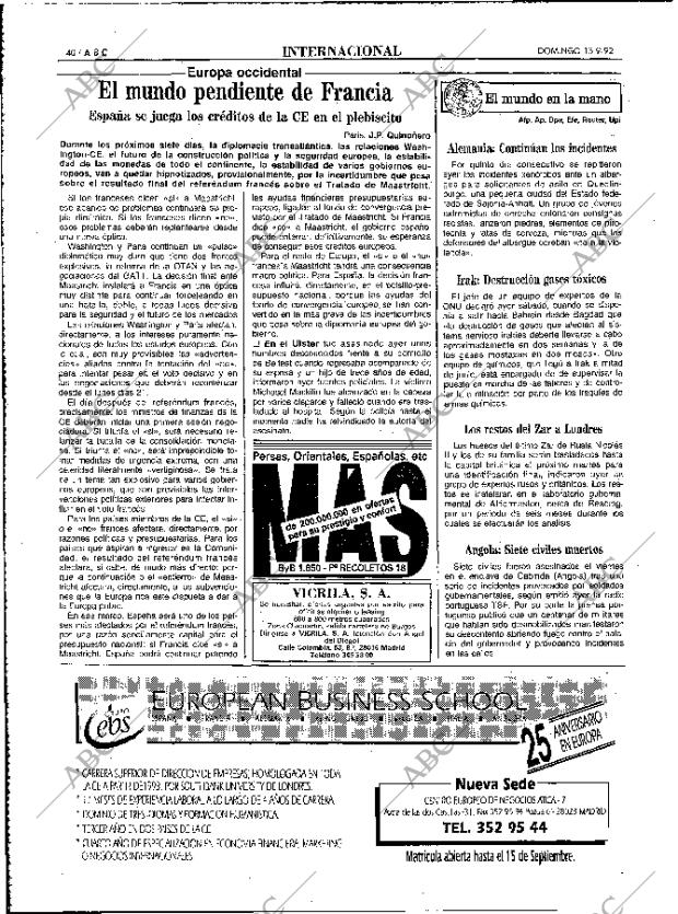 ABC MADRID 13-09-1992 página 40