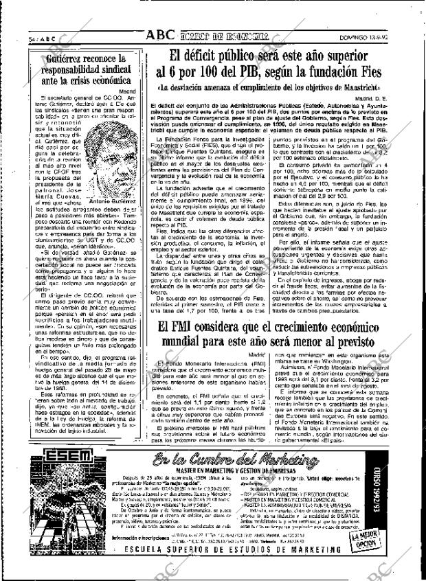 ABC MADRID 13-09-1992 página 54