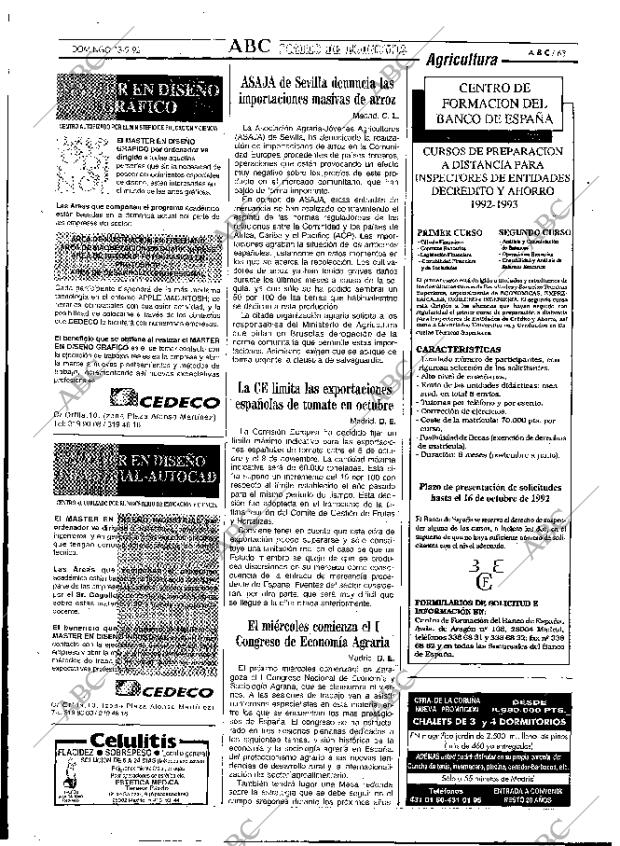 ABC MADRID 13-09-1992 página 63
