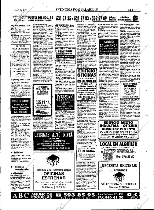 ABC MADRID 14-09-1992 página 111