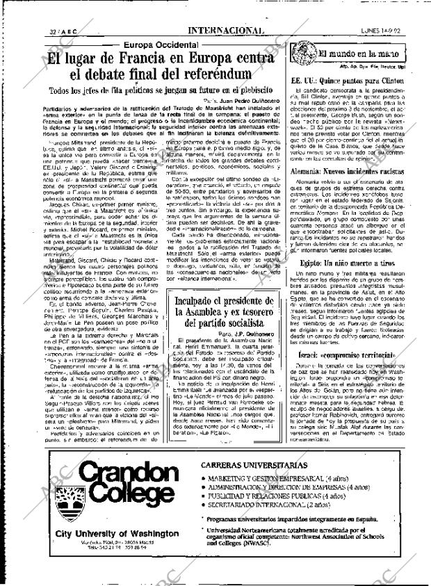 ABC MADRID 14-09-1992 página 32