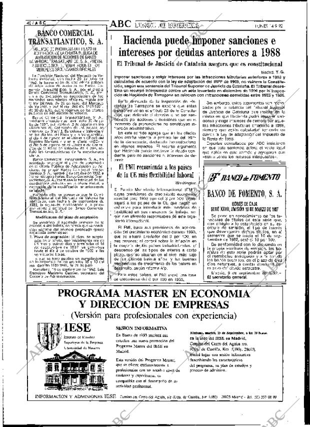 ABC MADRID 14-09-1992 página 40