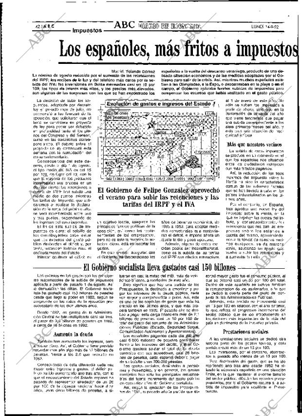 ABC MADRID 14-09-1992 página 42