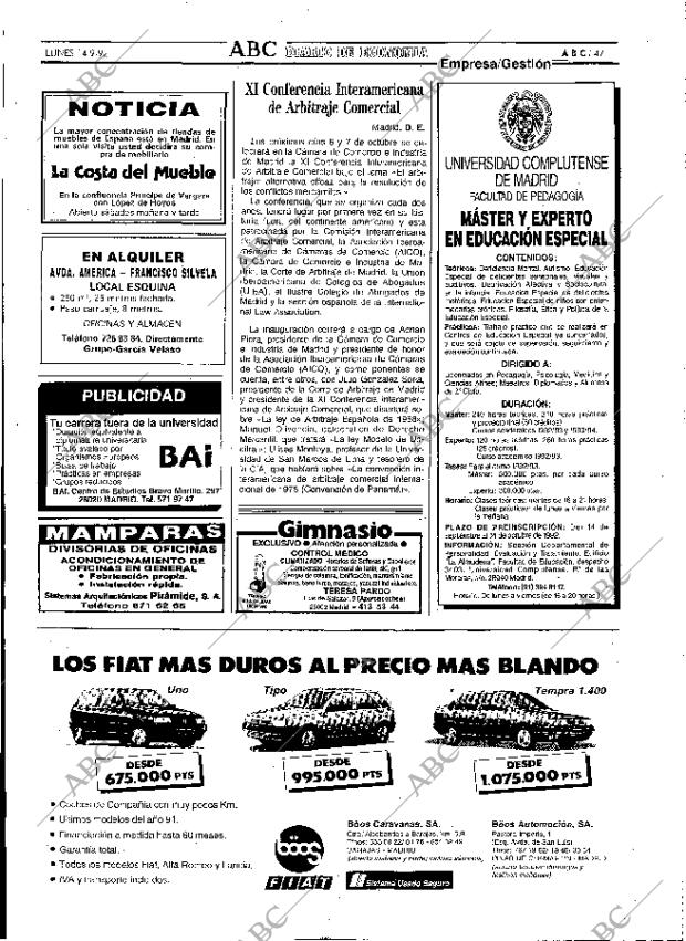 ABC MADRID 14-09-1992 página 47