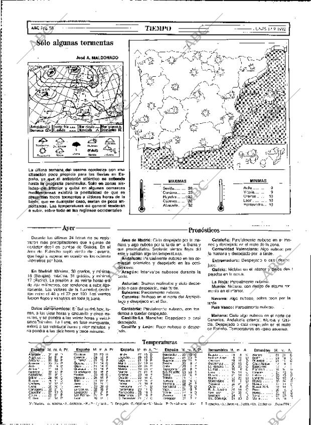 ABC MADRID 14-09-1992 página 58