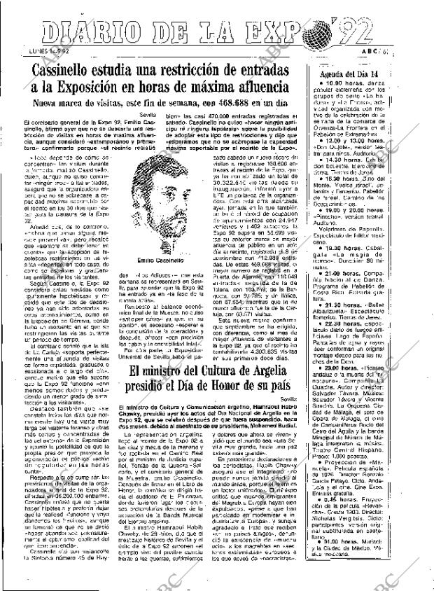 ABC MADRID 14-09-1992 página 61