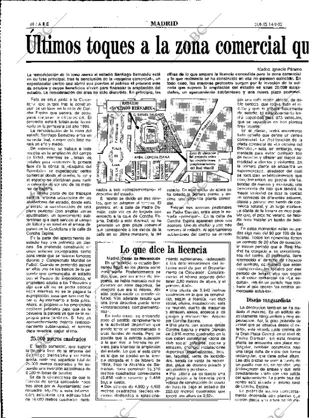 ABC MADRID 14-09-1992 página 68