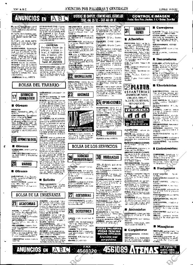 ABC SEVILLA 14-09-1992 página 104