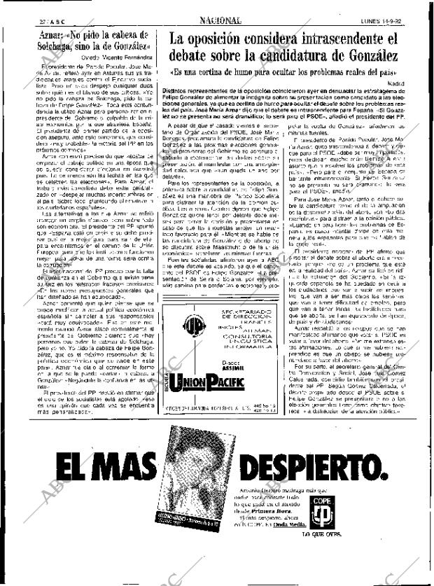 ABC SEVILLA 14-09-1992 página 22