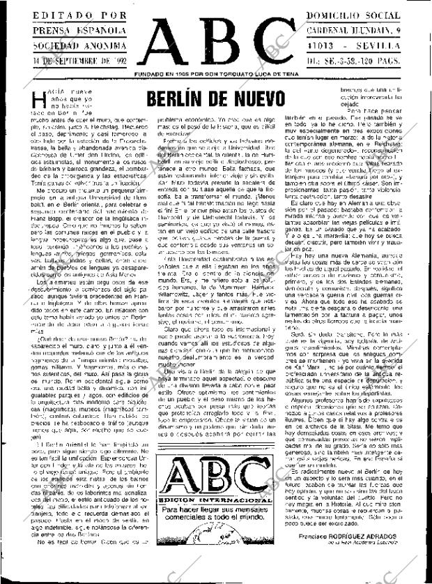 ABC SEVILLA 14-09-1992 página 3
