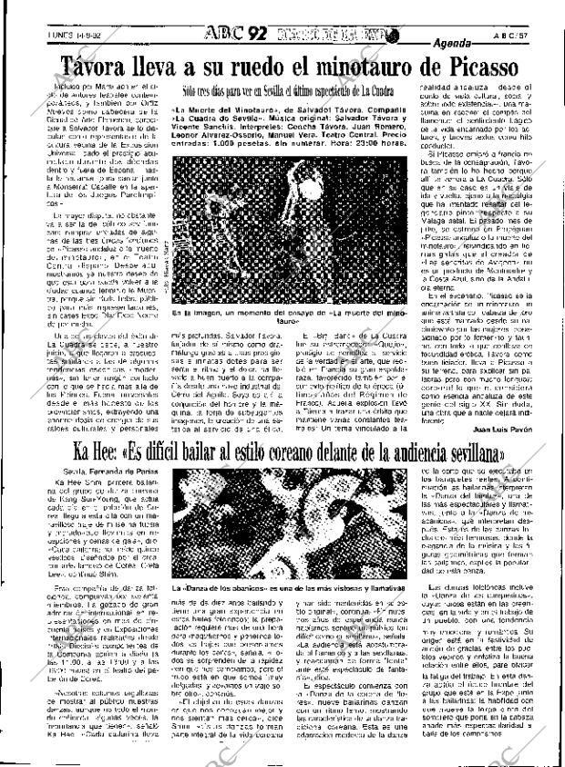 ABC SEVILLA 14-09-1992 página 57