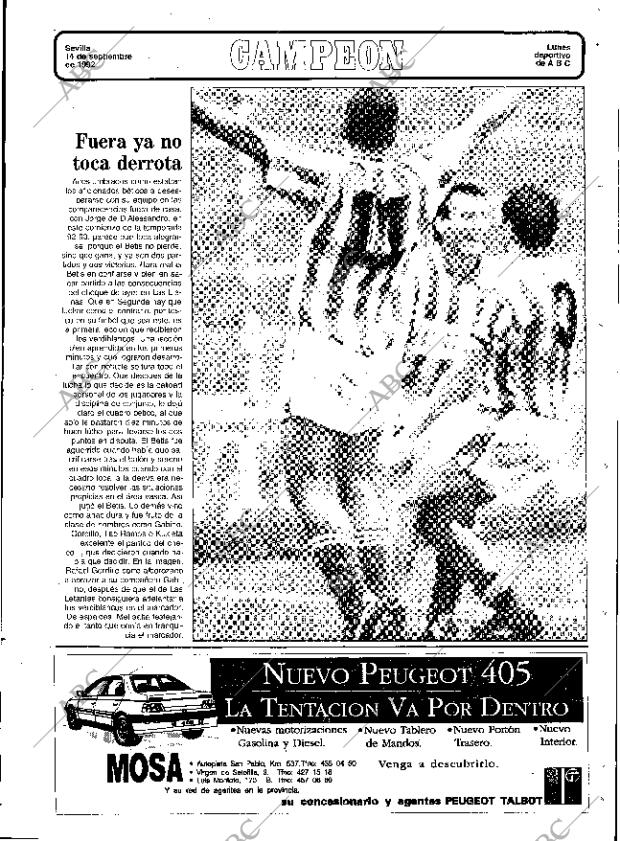 ABC SEVILLA 14-09-1992 página 69