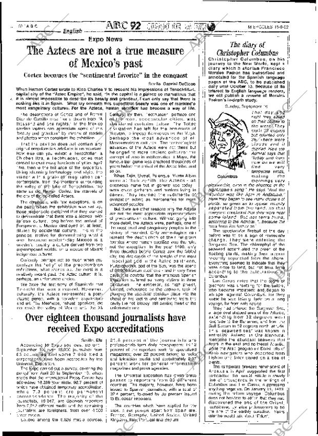 ABC SEVILLA 16-09-1992 página 62