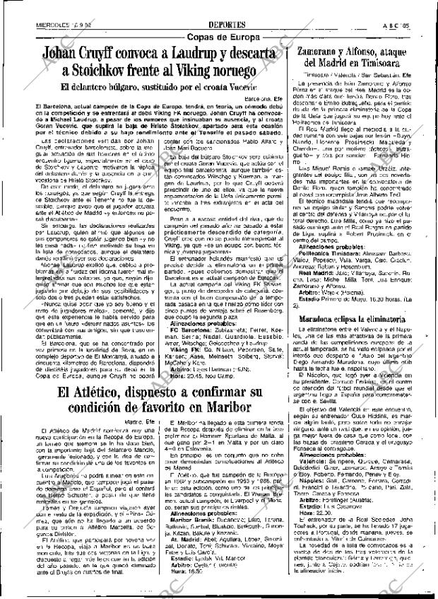 ABC SEVILLA 16-09-1992 página 85