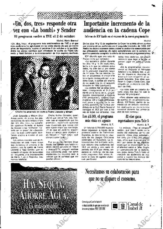 ABC MADRID 18-09-1992 página 123