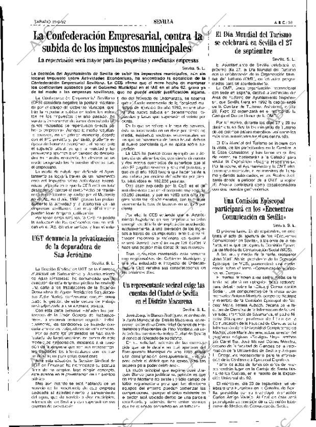 ABC SEVILLA 19-09-1992 página 39
