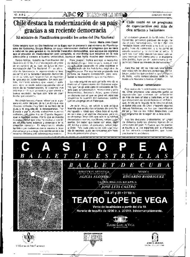 ABC SEVILLA 19-09-1992 página 42