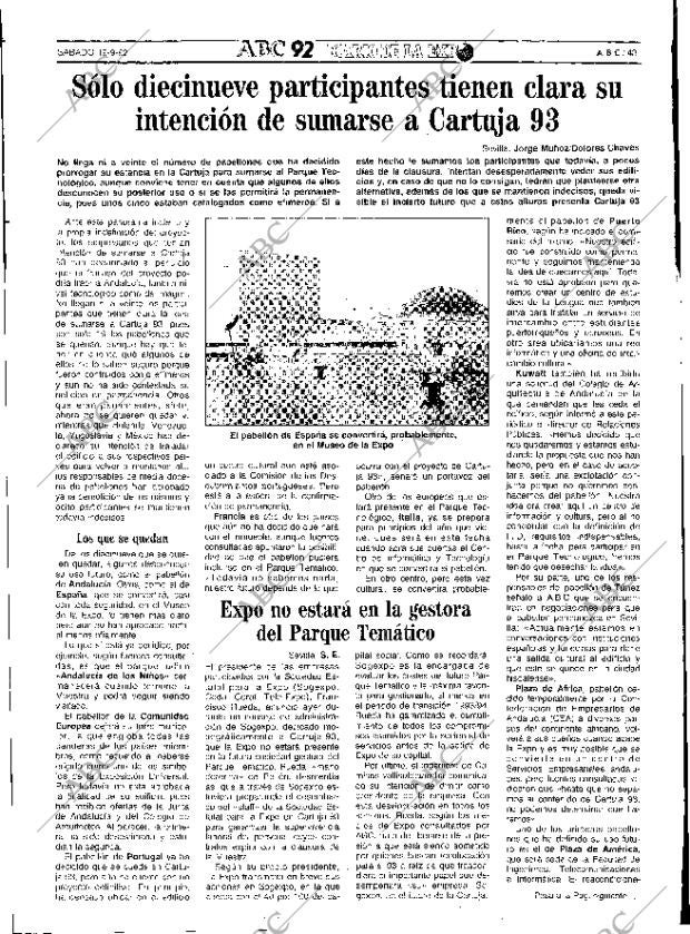 ABC SEVILLA 19-09-1992 página 43