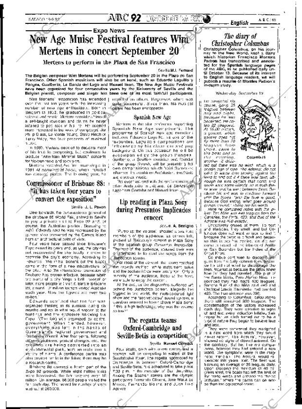 ABC SEVILLA 19-09-1992 página 65