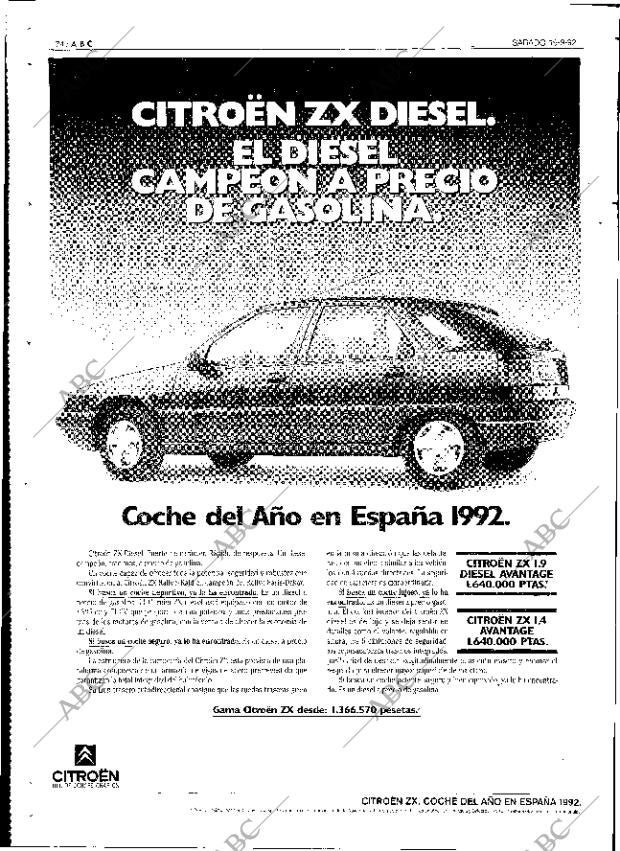 ABC SEVILLA 19-09-1992 página 74