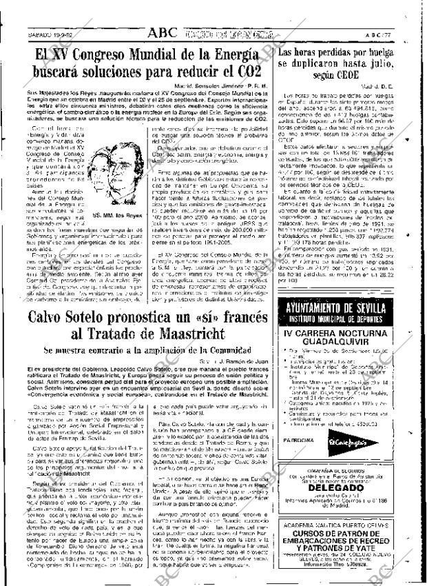 ABC SEVILLA 19-09-1992 página 77