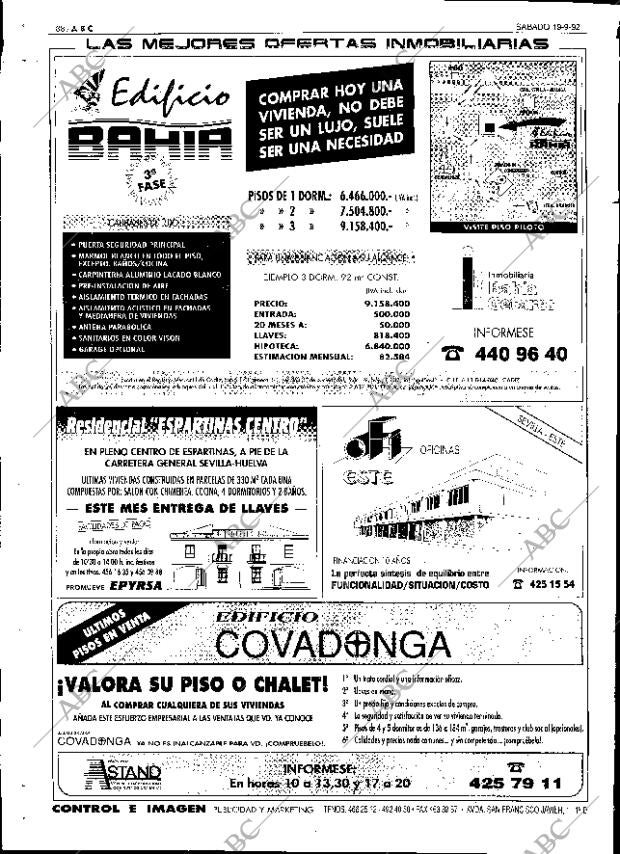 ABC SEVILLA 19-09-1992 página 88