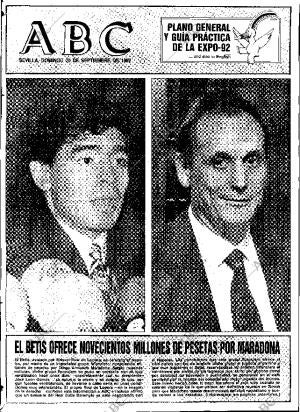 ABC SEVILLA 20-09-1992 página 1