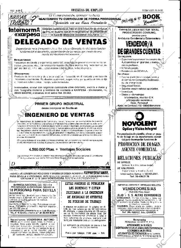 ABC SEVILLA 20-09-1992 página 102