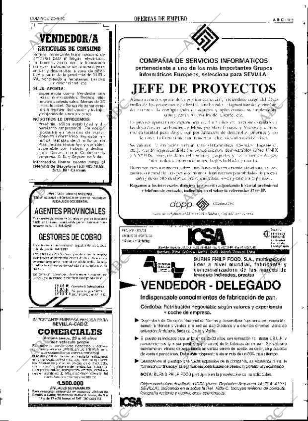 ABC SEVILLA 20-09-1992 página 103
